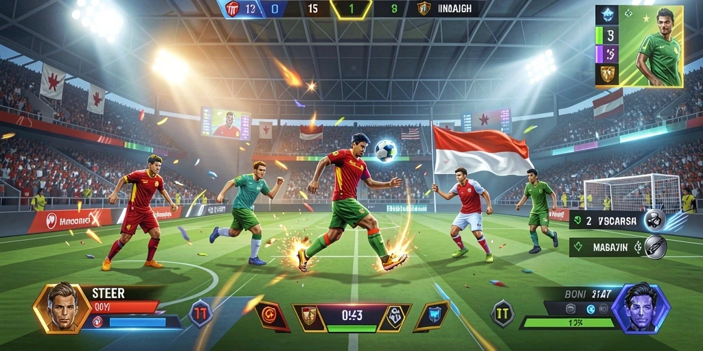 Screenshot memperlihatkan interaksi multiplayer antara pemain.